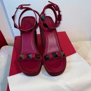 Valentino Garavani Studded Sandals Wedges